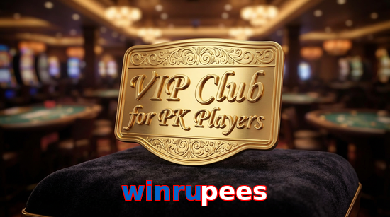 Main screen of Winrupees vip page for PK players